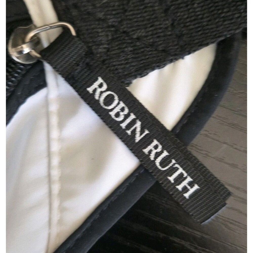 Robin Ruth New York Never Sleeps Fanny Pack Belt Bag White Black NYC Souvenir - Picture 4 of 5